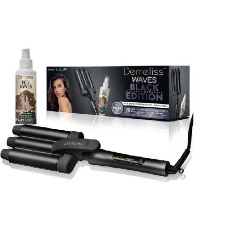 Fer A Friser - Fer A Boucler Fer a boucler Saint Algue Coffret DEMELISS WAVEs BLACK + soin spray wavy 150ml