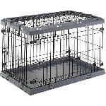 Caisse - Cage De Transport FERPLAST - Box de transport - SUPERIOR 60 BLACK - 50x47x62 cm