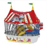 FERPLAST Cage Pour hamster Circus Fun 49.5x34x42.5 cm - Rouge -