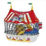 Cage FERPLAST Cage Pour hamster Circus Fun 49.5x34x42.5 cm - Rouge -