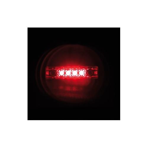 Phares - Feux - Repetiteur Lateral - Clignotants - Centrale Clignotante -  Bloc Feu Arriere - Optique De Phare - Eclairage De Pl Feu 4 LED PR-10 rouge 24V