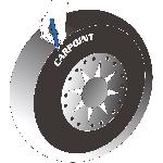 Marquage - Crayon Feutre a pneus blanc