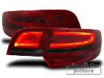 Phares - Feux - Repetiteur Lateral - Clignotants - Centrale Clignotante -  Bloc Feu Arriere - Optique De Phare - Eclairage De Pl Feux arriere LED Lighttube compatible avec Audi A3 Sportback -8PA- - Rouge
