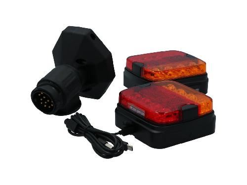 Feux De Remorque Feux Arriere Remorque Magnetique Bluetooth Led Avec Prise 7 Broches