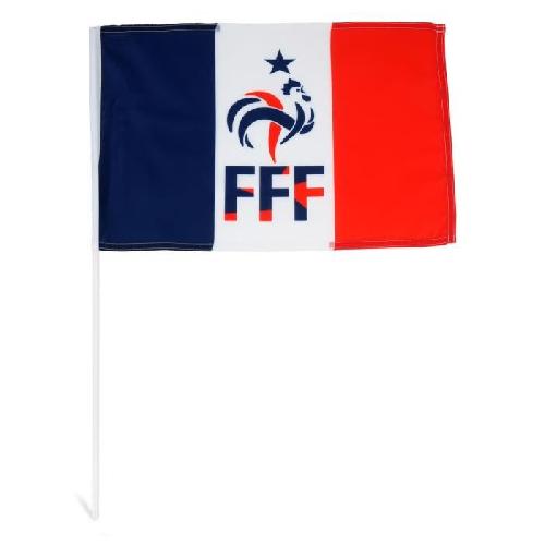 FFF Drapeau avec Tige Coq x3 - archives