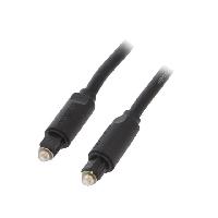Fibres Optiques Cable- Toslink prise.de deux cotes- 1m- Plaquage- dore- noir Fibres Optiques Cable- Toslink prise.de deux cotes- 1m- Plaquage- dore- noir