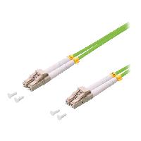 Fibres Optiques Cordon de raccordement Fibre Uniboot OM5 LC-UPC. 0.5m - Vert Fibres Optiques Cordon de raccordement Fibre Uniboot OM5 LC-UPC. 0.5m - Vert