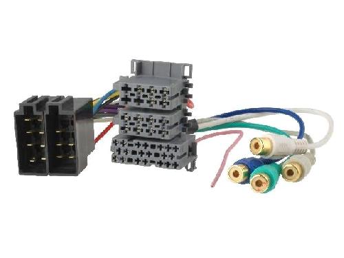 Fiche ISO Universelles Fiche autoradio ISO male 36PIN vers RCAx4 et ISO femelle 10PIN
