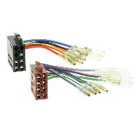 Fiche ISO installation autoradio Adaptateur radio ISO alimentation haut-parleur vers ASIE male 10cm