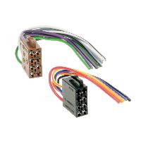 Fiche ISO installation autoradio Adaptateur radio ISO alimentation haut-parleur vers fils libres 15cm - lot de 100 -