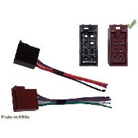 Fiche ISO installation autoradio Faisceau autoradio ISO FEMELLE - Fils nus 4HP et alim en 2 prises