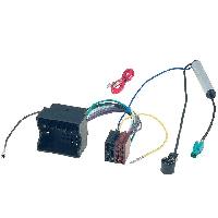 Fiche ISO installation autoradio Fiche ISO autoradio compatible avec VW ap02 + Adaptateur antenne