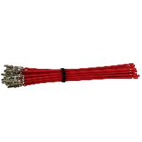 Fiche ISO Universelles Connecteur terminal Molex Mini Fit-f- avec cable de 10 cm rouge