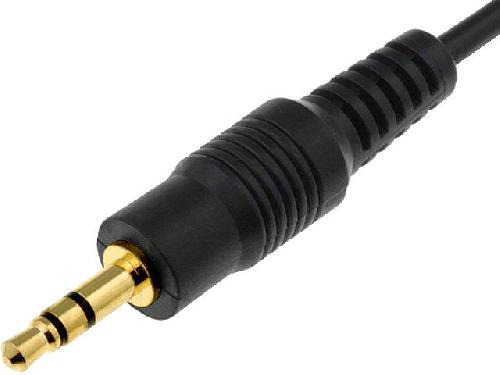 Cable Jack Fiche Jack Male 3.5mm doree avec cable 80cm