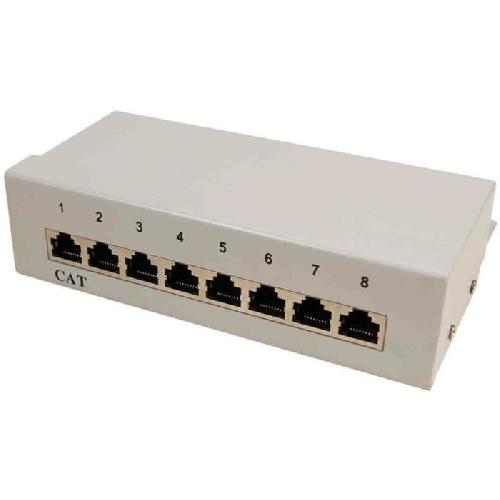 Accessoires Serveur Fiches encastrables Ethernet 8 ports - RJ45 cat5e