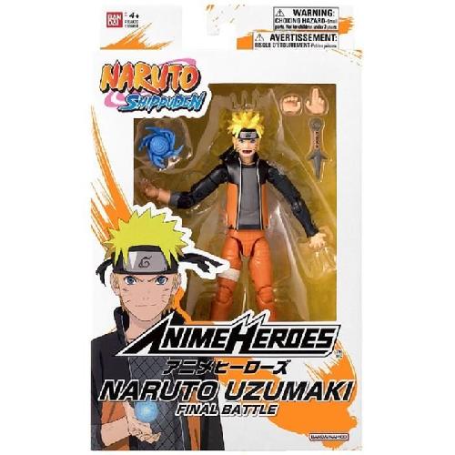 Figurine Miniature - Personnage Miniature Figurine Anime Heroes - Bandai - Naruto Shippuden - Naruto Uzumaki (Final Battle) - 17 cm