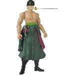 Figurine Miniature - Personnage Miniature Figurine Anime Heroes - BANDAI - One Piece Zoro Style 3 épées 17 cm - 16 points d'articulation