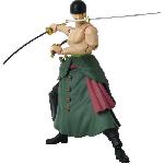 Figurine Miniature - Personnage Miniature Figurine Anime Heroes - BANDAI - One Piece Zoro Style 3 épées 17 cm - 16 points d'articulation