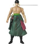 Figurine Miniature - Personnage Miniature Figurine Anime Heroes - BANDAI - One Piece Zoro Style 3 épées 17 cm - 16 points d'articulation