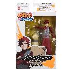 Figurine Miniature - Personnage Miniature Figurine Anime Heroes Gaara - BANDAI Naruto Shippuden - 17 cm - 16 points d'articulation