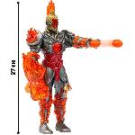 Figurine Miniature - Personnage Miniature Figurine articulée - GORMITI - Gormiti avec attaque lumineuse Feu - Fireon - 27 cm - a partir de 4 ans - GRV073