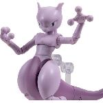 Figurine Miniature - Personnage Miniature Figurine - BANDAI - Pokémon Mewtwo - 12 cm. ultra articulée et tres détaillée