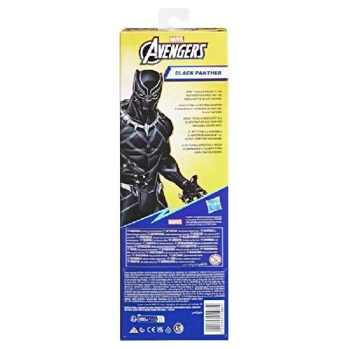 Figurine Miniature - Personnage Miniature Figurine Black Panther 30 cm. jouet Avengers Titan Hero Series pour enfants a partir de 4 ans. Marvel