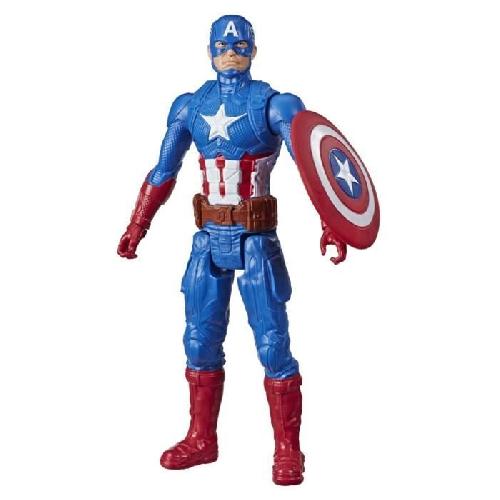 Figurine Miniature - Personnage Miniature Figurine Captain America 30 cm. jouet Avengers Titan Hero Series pour enfants a partir de 4 ans. Marvel