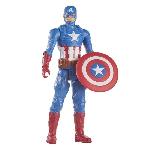 Figurine Miniature - Personnage Miniature Figurine Captain America 30 cm. jouet Avengers Titan Hero Series pour enfants a partir de 4 ans. Marvel