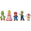 Figurine De Jeu Coffret Figurines Mario et ses Amis - JAKKS - Super Mario Mario. Luigi. Princesse Peach - 6cm