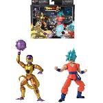 Figurine Miniature - Personnage Miniature Figurine Dragon Ball Super Dragon Stars 17 cm - Golden Freezer vs Super Saiyan Blue Goku - BANDAI