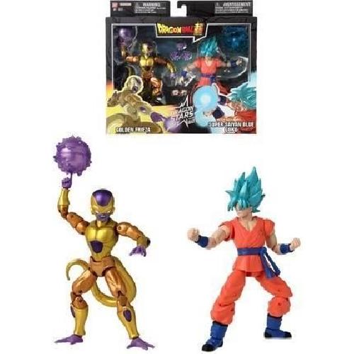 Figurine Miniature - Personnage Miniature Figurine Dragon Ball Super Dragon Stars 17 cm - Golden Freezer vs Super Saiyan Blue Goku - BANDAI