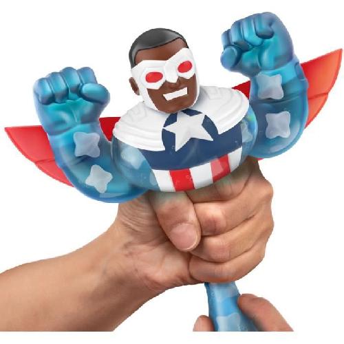 Figurine Miniature - Personnage Miniature Figurine elastique Sam Wilson Captain America 11 cm - MOOSE TOYS - Goo jit