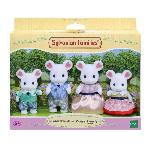 Figurine Miniature - Personnage Miniature Figurine Famille Souris Marshmallow Sylvanian - SYLVANIAN FAMILIES - 5308 - Articulée et Habillée - Mixte