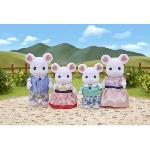 Figurine Miniature - Personnage Miniature Figurine Famille Souris Marshmallow Sylvanian - SYLVANIAN FAMILIES - 5308 - Articulée et Habillée - Mixte