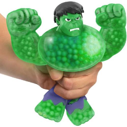 Figurine Miniature - Personnage Miniature Figurine Hulk S3 - MOOSE TOYS - 11 cm - Goo Jit Zu Marvel - Vert et bleu