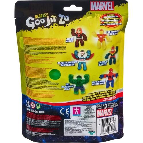 Figurine Miniature - Personnage Miniature Figurine Hulk S3 - MOOSE TOYS - 11 cm - Goo Jit Zu Marvel - Vert et bleu