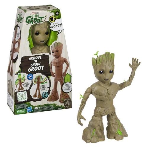 Figurine Miniature - Personnage Miniature Figurine interactive Groot - HASBRO - I Am Groot Groove 'N Grow Groot - Grandit et danse - Multicolore