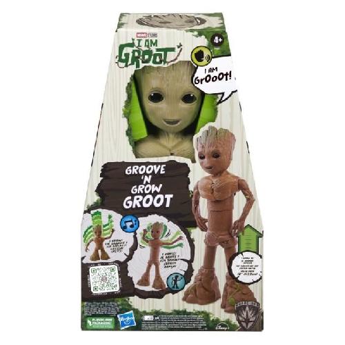 Figurine Miniature - Personnage Miniature Figurine interactive Groot - HASBRO - I Am Groot Groove 'N Grow Groot - Grandit et danse - Multicolore