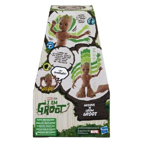 Figurine Miniature - Personnage Miniature Figurine interactive Groot - HASBRO - I Am Groot Groove 'N Grow Groot - Grandit et danse - Multicolore