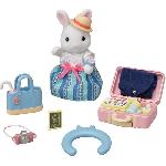 Figurine Miniature - Personnage Miniature Figurine miniature - Maman Lapin neige et sa valise de weekend - SYLVANIAN FAMILIES