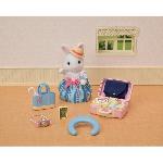 Figurine Miniature - Personnage Miniature Figurine miniature - Maman Lapin neige et sa valise de weekend - SYLVANIAN FAMILIES