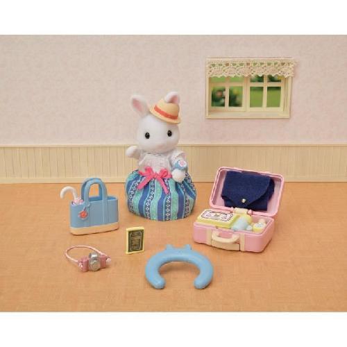 Figurine Miniature - Personnage Miniature Figurine miniature - Maman Lapin neige et sa valise de weekend - SYLVANIAN FAMILIES