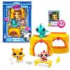 Figurine Miniature - Personnage Miniature BANDAI - Littlest Pet Shop - Pack Tiki Jungle - 3 animaux et accessoires - BF00515