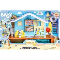 Figurine Miniature - Personnage Miniature Cabane de Plage de Bluey - BLUEY - Set de jeu avec figurine exclusive et plus de 10 accessoires