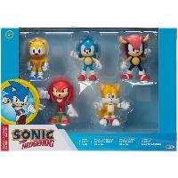 Figurine Miniature - Personnage Miniature Coffret 5 figurines Sonic - JAKKS - 6 cm - Jouet pour enfant a partir de 3 ans