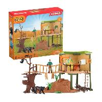 Figurine Miniature - Personnage Miniature Coffret Station d'aventures sauvages. figurines animaux sauvages. Schleich 42594 Wild Life. Pour enfant des 3 ans