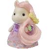 Figurine Miniature - Personnage Miniature Coiffeuse Fille Poney - SYLVANIAN FAMILIES - Joy aux cheveux roses - Accessoires de coiffure inclus