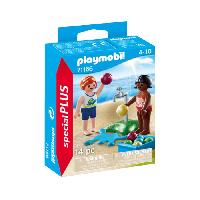 Figurine Miniature - Personnage Miniature Enfants Et Ballons D'eau Playmobil