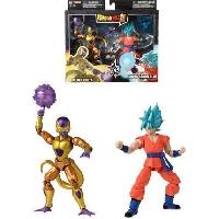 Figurine Miniature - Personnage Miniature Figurine Dragon Ball Super Dragon Stars 17 cm - Golden Freezer vs Super Saiyan Blue Goku - BANDAI